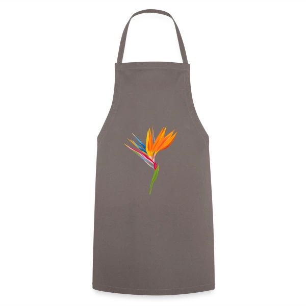 Fleur Oiseau Paradis Exotique sur Tablier de cuisine