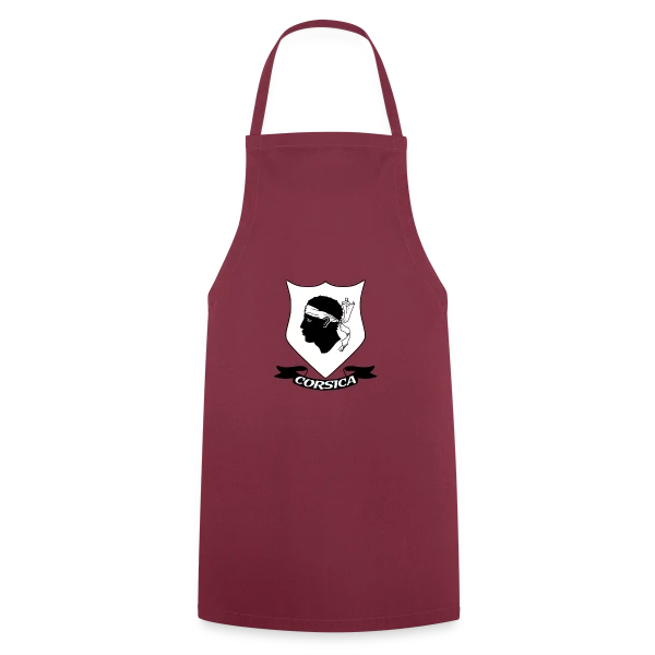 Blason Tête de Maure Corse sur Tablier de cuisine