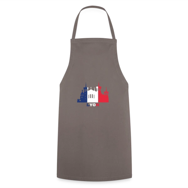 Lyon Monuments Drapeau sur Tablier de cuisine