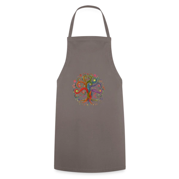 Arbre de Vie Yggdrasil Aquarelle sur Tablier de cuisine