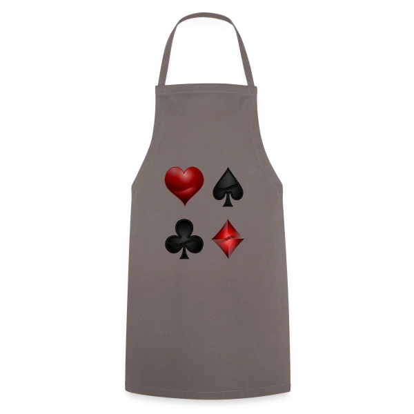Symboles de Poker Élégants sur Tablier de cuisine
