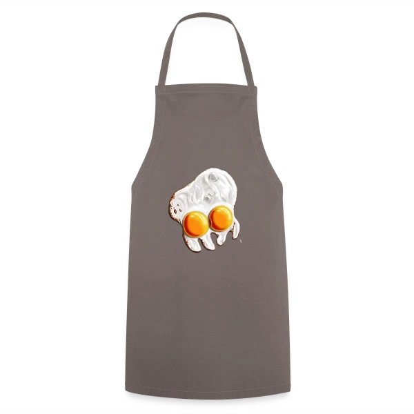 Poulpoplat : L'Œuf Poulpe Insolite sur Tablier de cuisine