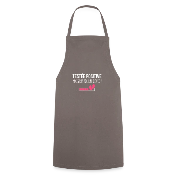Testée Positive (Grossesse) - Humour Annonce Bébé sur Tablier de cuisine