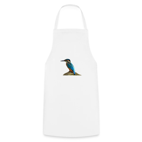 Martin-Pêcheur Majestueux sur Tablier de cuisine