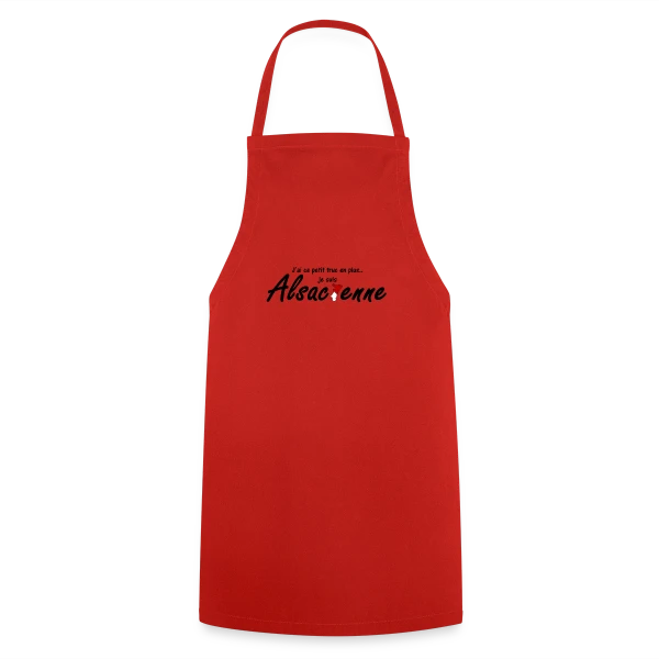 Je suis Alsacienne Humour sur Tablier de cuisine