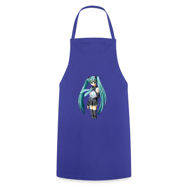 Miku Manga : Jolie Fille Style Anime Kawaii sur Tablier de cuisine