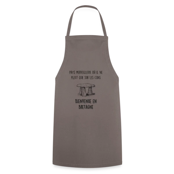 Bretagne Dolmen Humour sur Tablier de cuisine