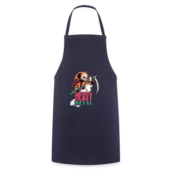 Squelette Guitariste Heavy Metal sur Tablier de cuisine