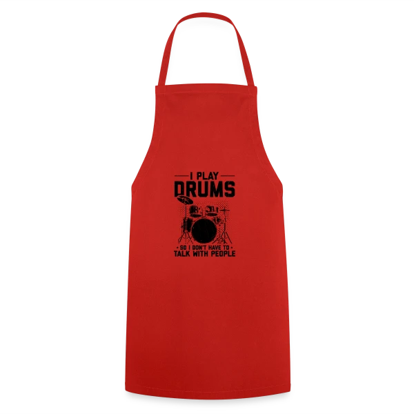 Batteur & Musicien Passionné sur Tablier de cuisine