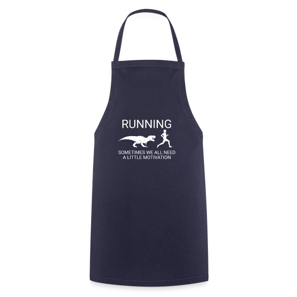 Dinosaure Coureur - Motivation Running sur Tablier de cuisine