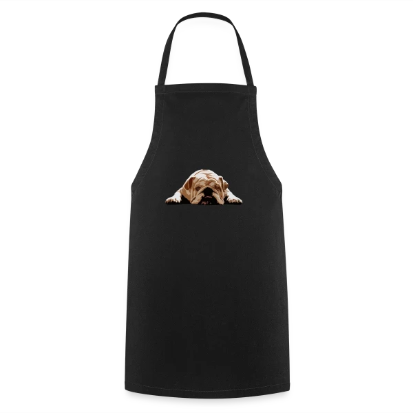 Bulldog Anglais Humour sur Tablier de cuisine