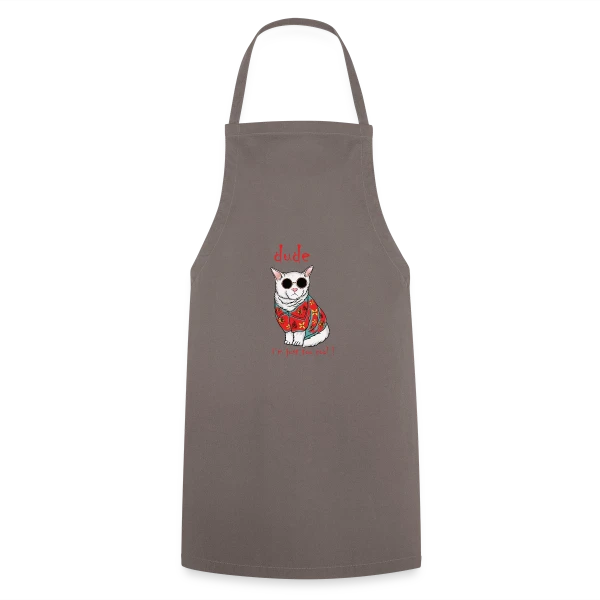 Chat Cool Hawaïen sur Tablier de cuisine