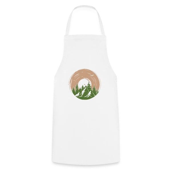 Vinyle Nature Aventure Montagne sur Tablier de cuisine
