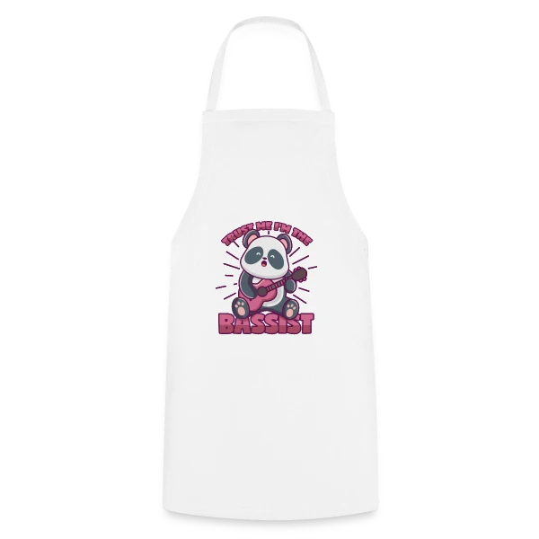 Panda Bassiste Confiance sur Tablier de cuisine