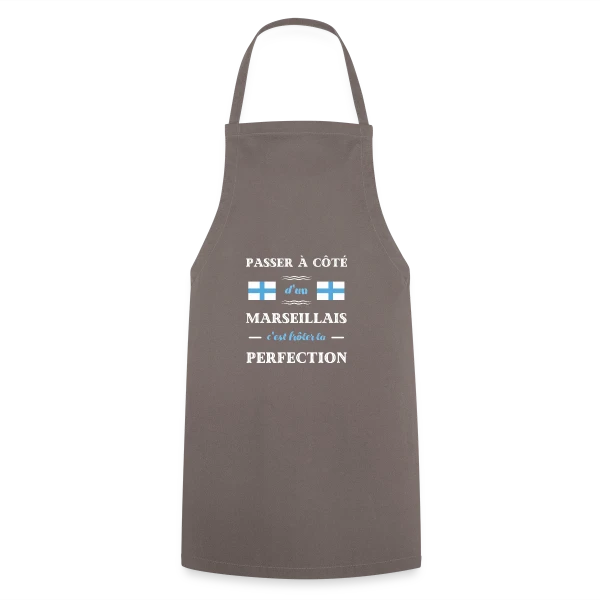 Humour Marseillais Perfection sur Tablier de cuisine