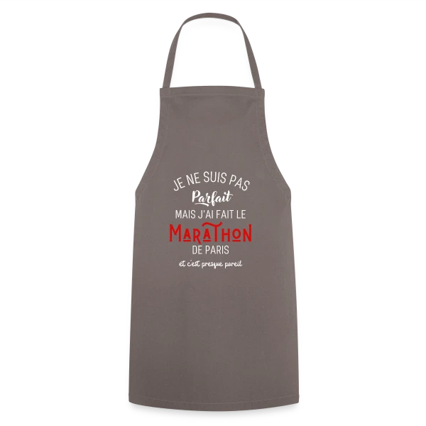 Marathon Paris Humour sur Tablier de cuisine
