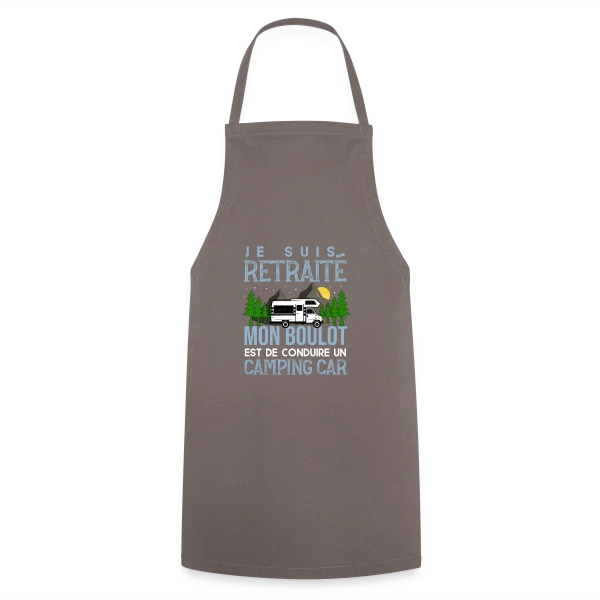 Retraité Humour - Mon Boulot : Conduire un Camping-Car sur Tablier de cuisine