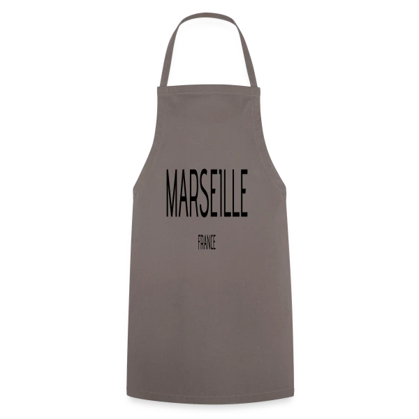 Marseille France Typographie sur Tablier de cuisine