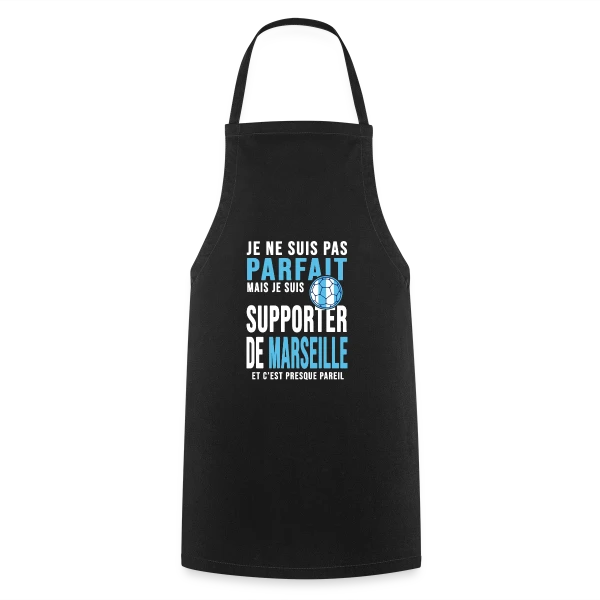 Supporter de l'OM : Humour Marseillais sur Tablier de cuisine