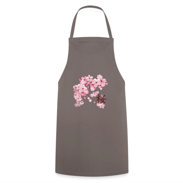 Sakura : Fleurs de Cerisier Japonaises sur Tablier de cuisine