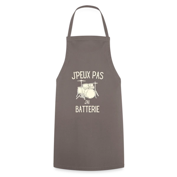 J'peux Pas J'ai Batterie sur Tablier de cuisine