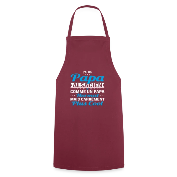 Papa Alsacien Plus Cool sur Tablier de cuisine