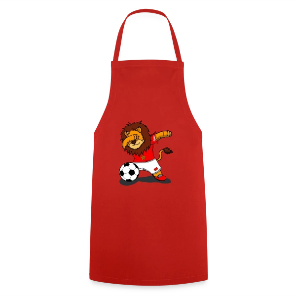 Lion Marocain Foot Dab sur Tablier de cuisine