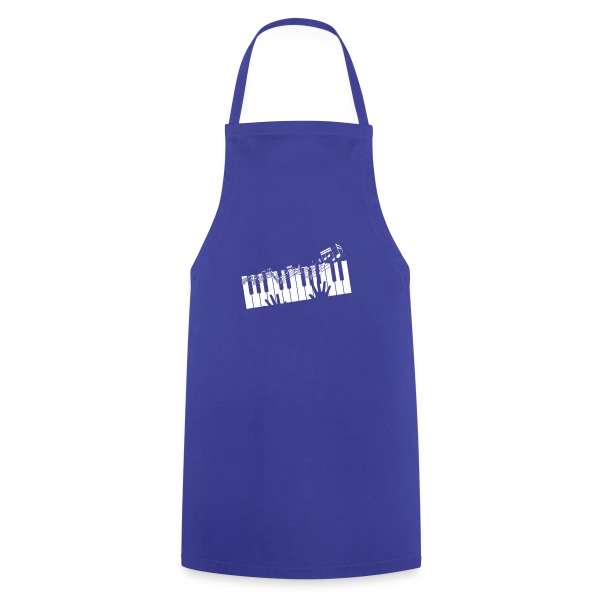 Clavier de Piano & Notes de Musique Élégantes sur Tablier de cuisine