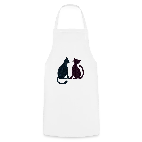 Amour Félin sur Tablier de cuisine