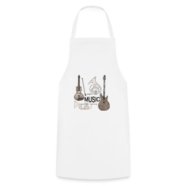 Passion Musique : Instruments & Guitare sur Tablier de cuisine