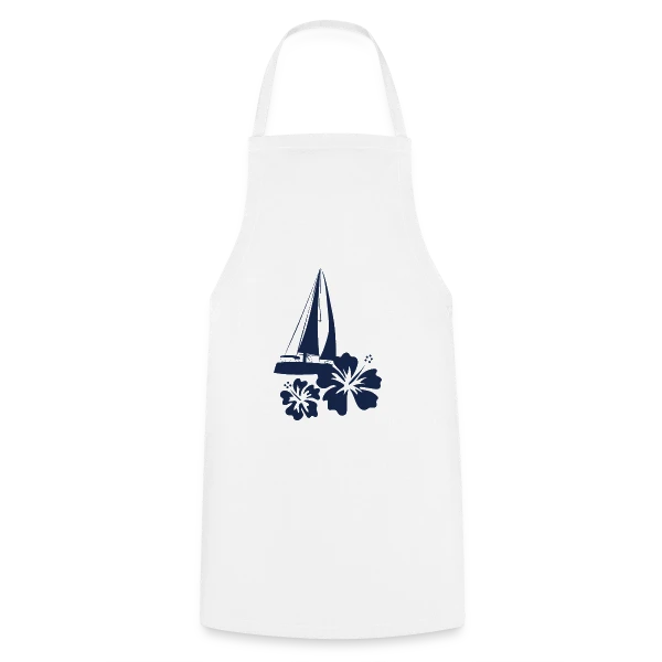 Voilier sur l'Océan Pacifique sur Tablier de cuisine