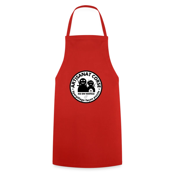 Artisanat Corse Humour Noir sur Tablier de cuisine
