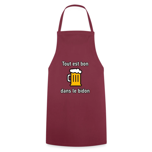 Tout est Bon dans le Bidon sur Tablier de cuisine
