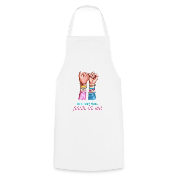 Meilleures Amies pour la Vie sur Tablier de cuisine