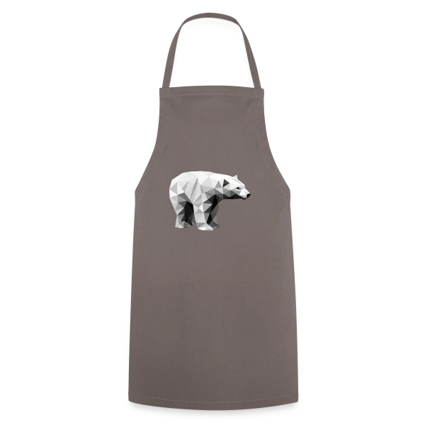 Ours Polaire Géométrique sur Tablier de cuisine