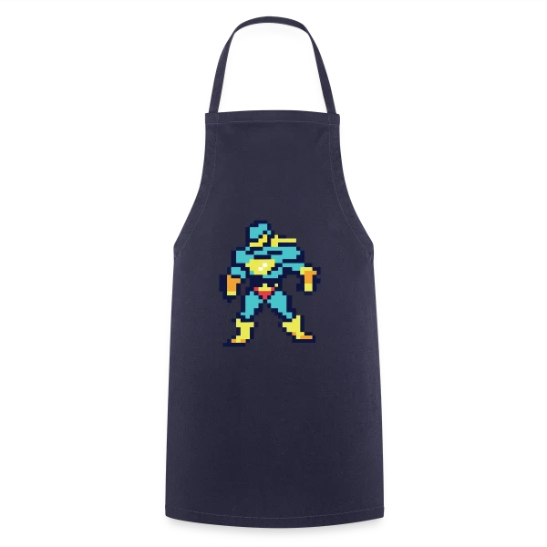 Super-Héros Rétro Sammy sur Tablier de cuisine