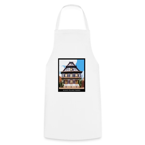 Maison Alsacienne Typique sur Tablier de cuisine