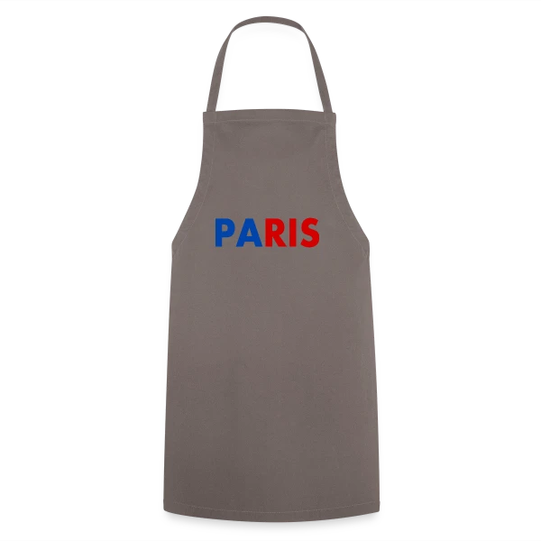 Paris Tricolore Typographie sur Tablier de cuisine