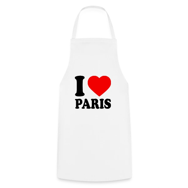 J'aime Paris Classique sur Tablier de cuisine