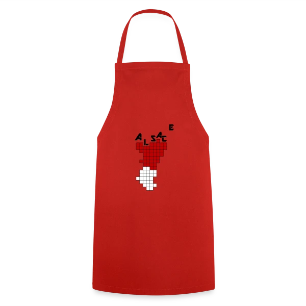 Alsace Pixel Art - Humour Rétrogaming sur Tablier de cuisine