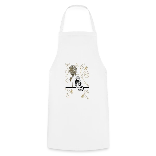 Félin Mystérieux sur Tablier de cuisine
