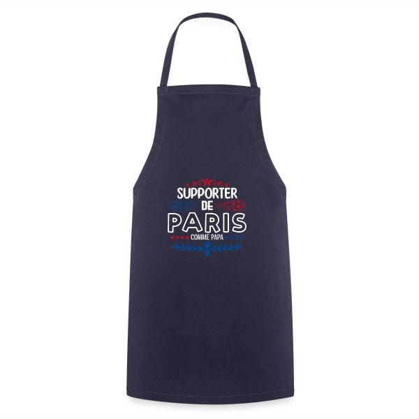 Supporter Football Parisien sur Tablier de cuisine