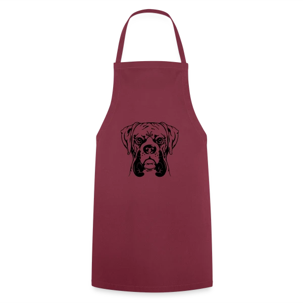 Jeune Boxer, Chien Combattant sur Tablier de cuisine