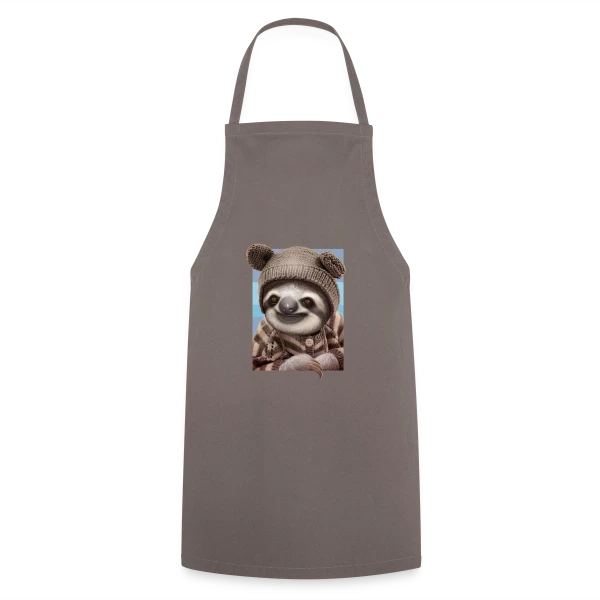 Bébé Paresseux en Pull Hivernal sur Tablier de cuisine