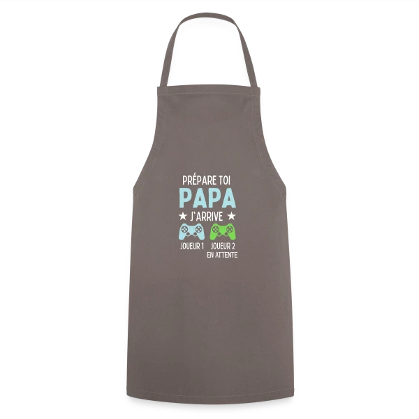 Futur Papa Gamer - Annonce Grossesse Humour sur Tablier de cuisine