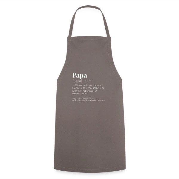 Papa Bricoleur - Définition Humour Fête des Pères sur Tablier de cuisine
