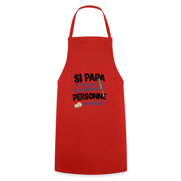 Papa Cuisinier - Le Maître des Fourneaux sur Tablier de cuisine