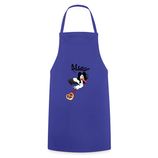 Logo Cigogne Alsace sur Tablier de cuisine