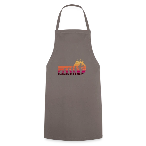 Évolution Pompier Rétro – Métier de Héros sur Tablier de cuisine