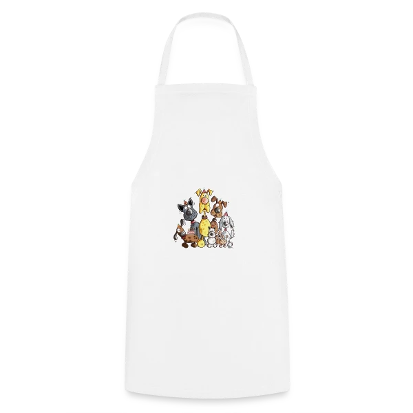 J'adore les Chiens ! Un Design Fun et Adorable sur Tablier de cuisine